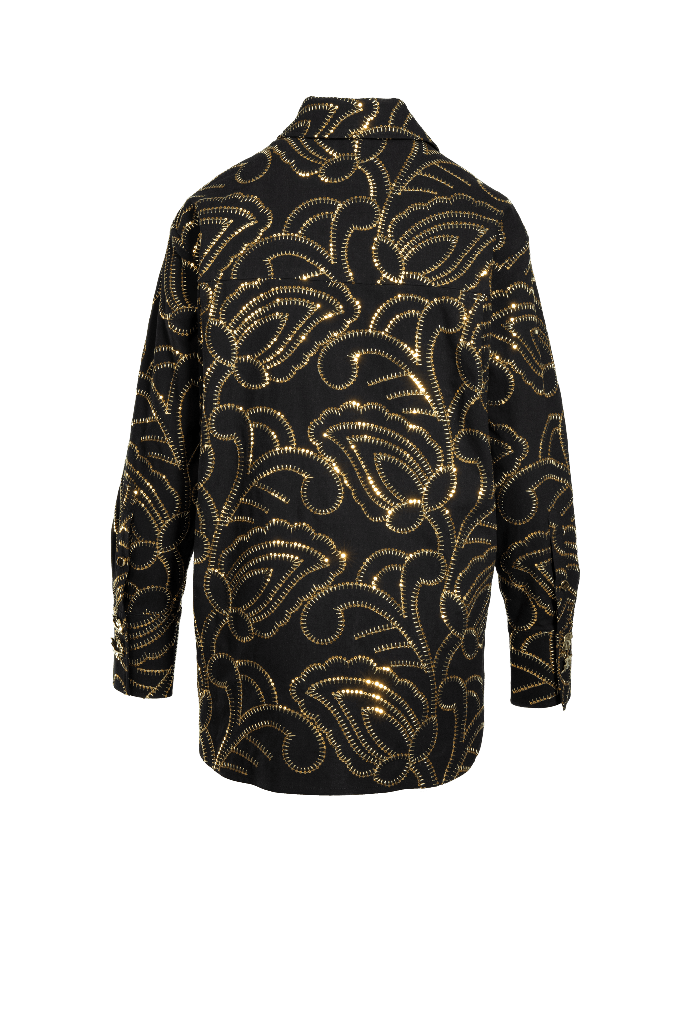 Oversized Hemdbluse aus bestickter Baumwolle - Clara Siegenthaler GmbH