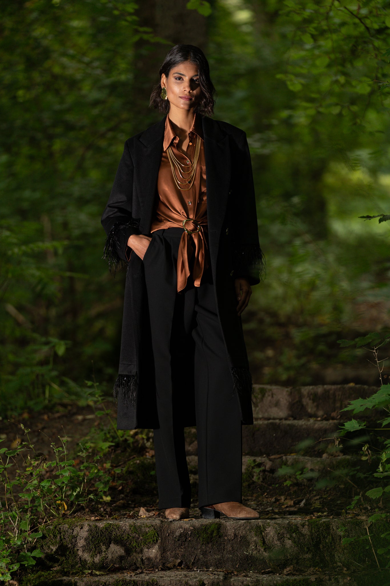 Fließende Marlenehose - knitterfrei