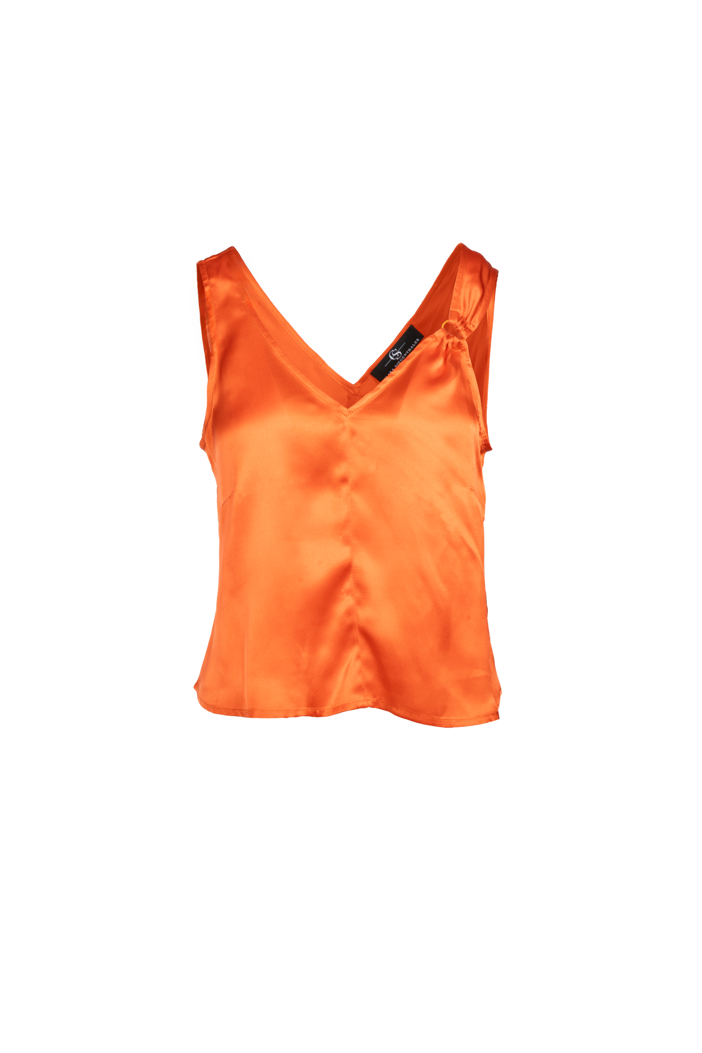 Seiden Top mit Raffung